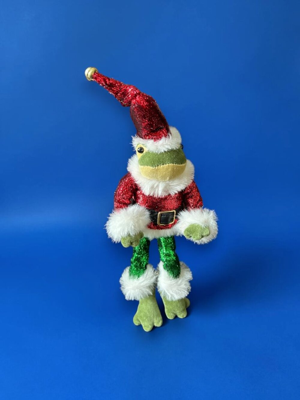 RARE Vintage Mark Roberts Frog In Santa Suit 11" Christmas gift Collectible